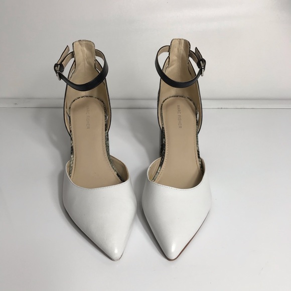 Marc Fisher Raie Ankle Straps Pointed Toe Pumps - Picture 2 of 7